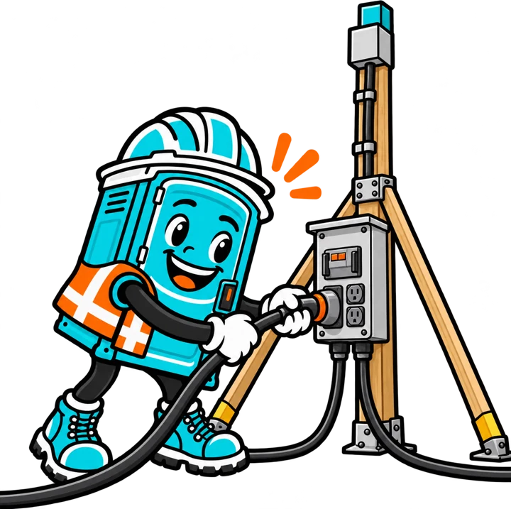 The All Site Rentals mascot