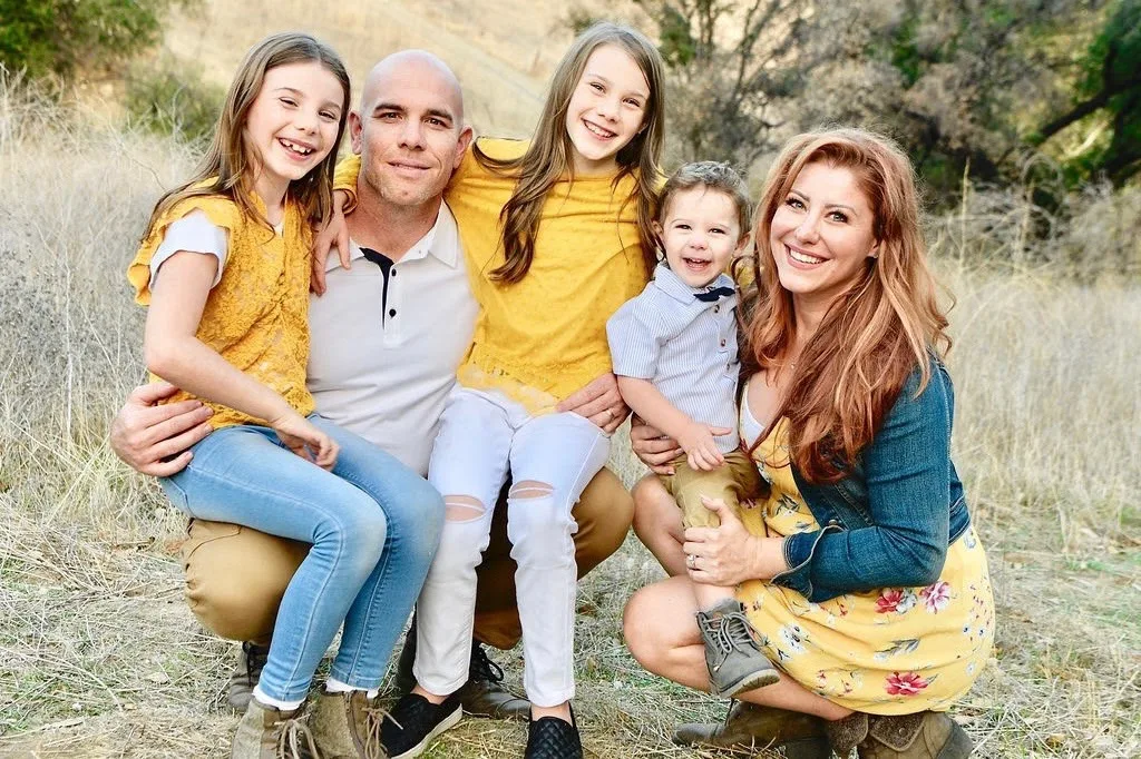 Dustin Bradley and his family